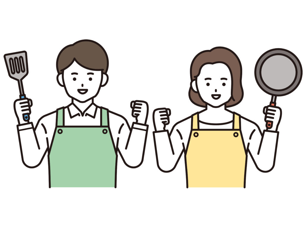 フレンチトースト＆サラダづくりのイメージ画像