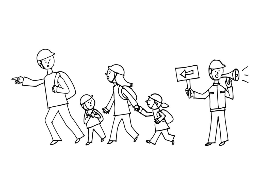 命を守る行動を！地震の避難訓練を行いました。のイメージ画像